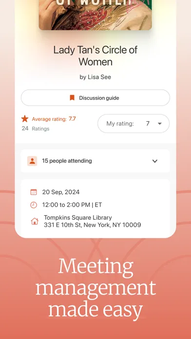 Bookclubs: Book Club Organizer 스크린샷