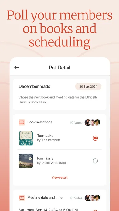 Bookclubs: Book Club Organizer 스크린샷