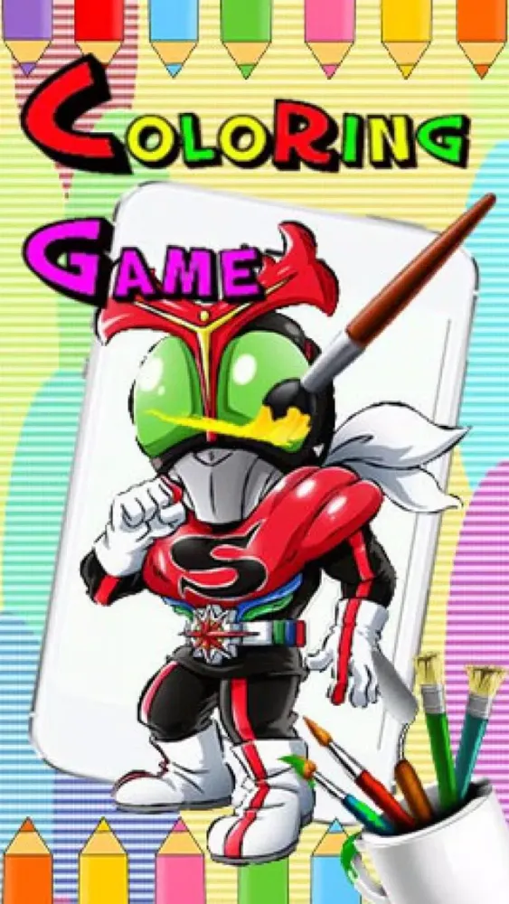 Capturas de tela do Book coloring For Kamen Rider Version