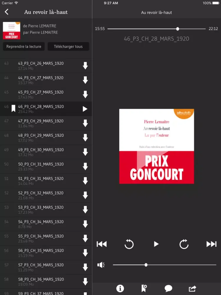 صور Book d'Oreille — Tout le livre audio iPad 