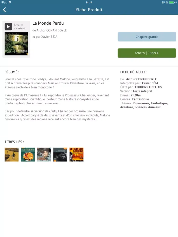 صور Book d'Oreille — Tout le livre audio iPad 