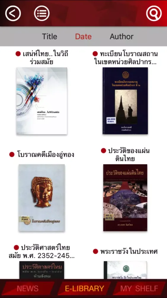 Captures d'écran de Bandanthai E-Library