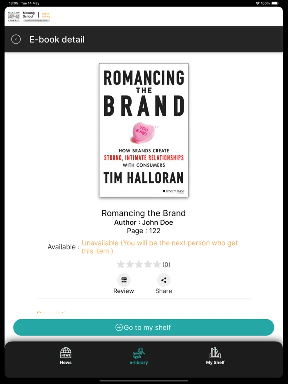 MEKONG SCHOOL DIGITAL LIBRARY iPad  Screenshots