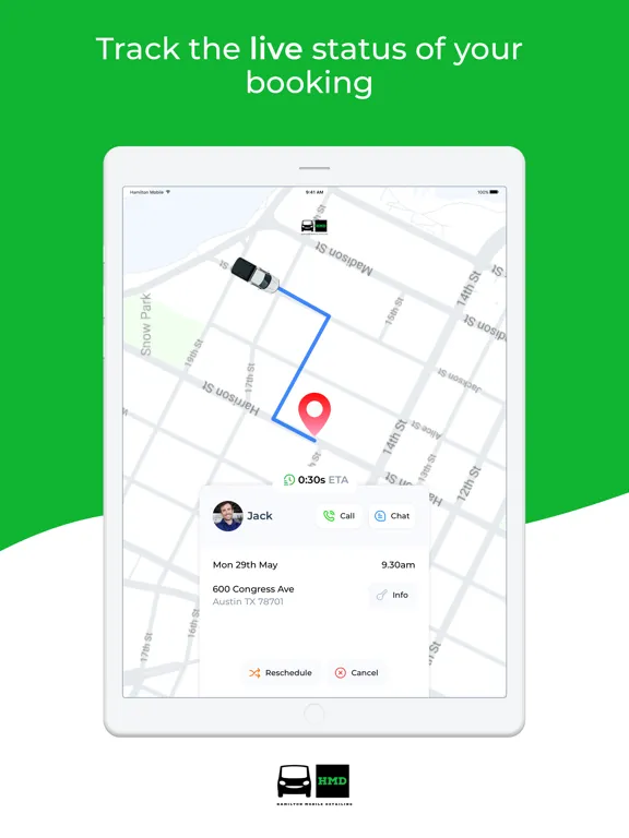 Zrzuty ekranu Hamilton Mobile Detailing iPad 