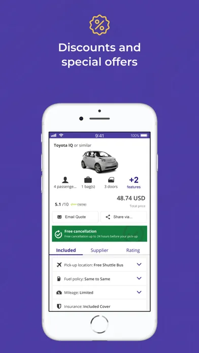 Capturas de tela do Bookingauto