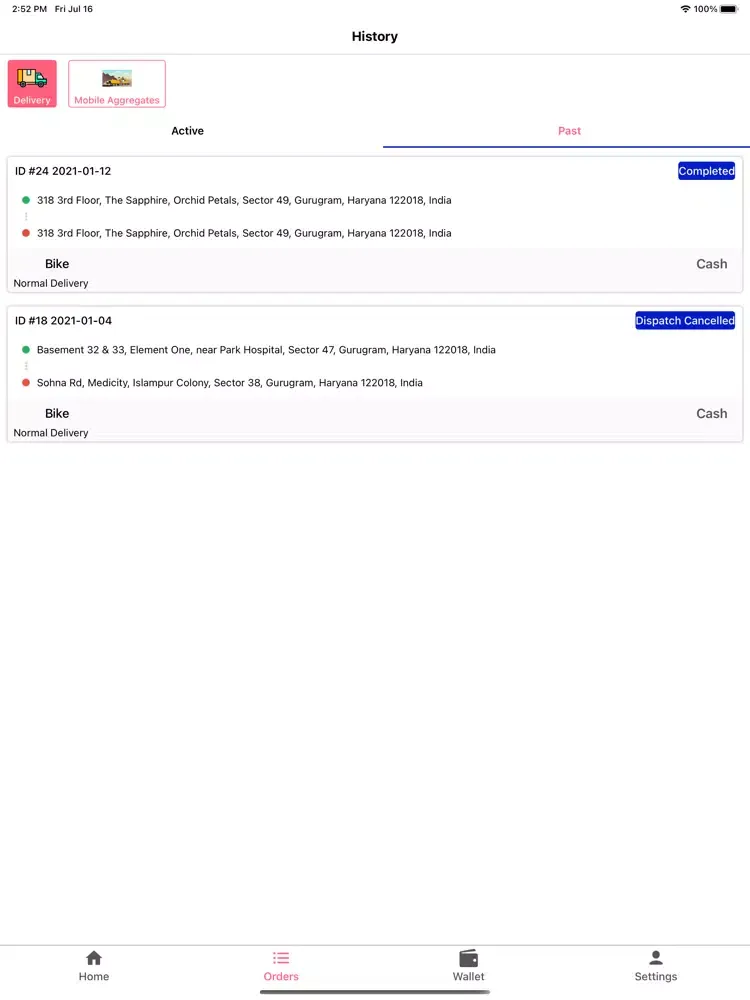 Book It B2B Logistics iPad  스크린샷
