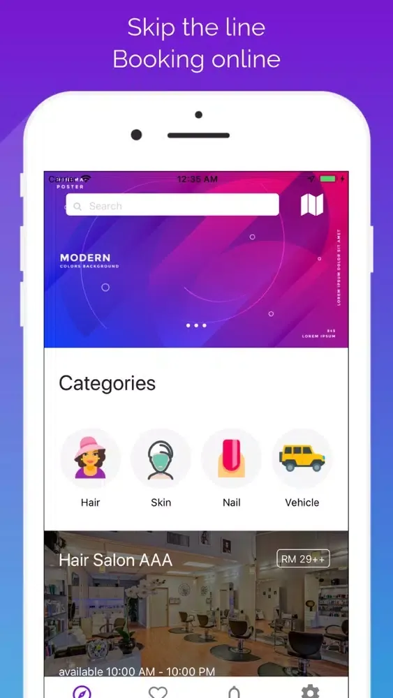 Tangkapan layar TheBookMe: Find Local Services