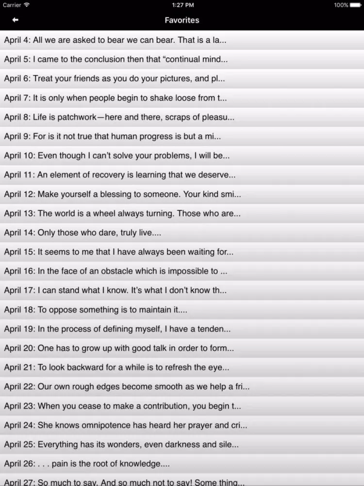 Capturas de pantalla de Each Day a New Beginning iPad 