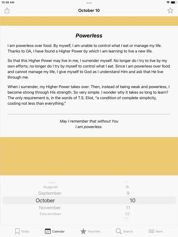 Ảnh chụp màn hình của Food for Thought Meditations iPad 