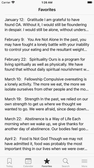 Ảnh chụp màn hình của Food for Thought Meditations