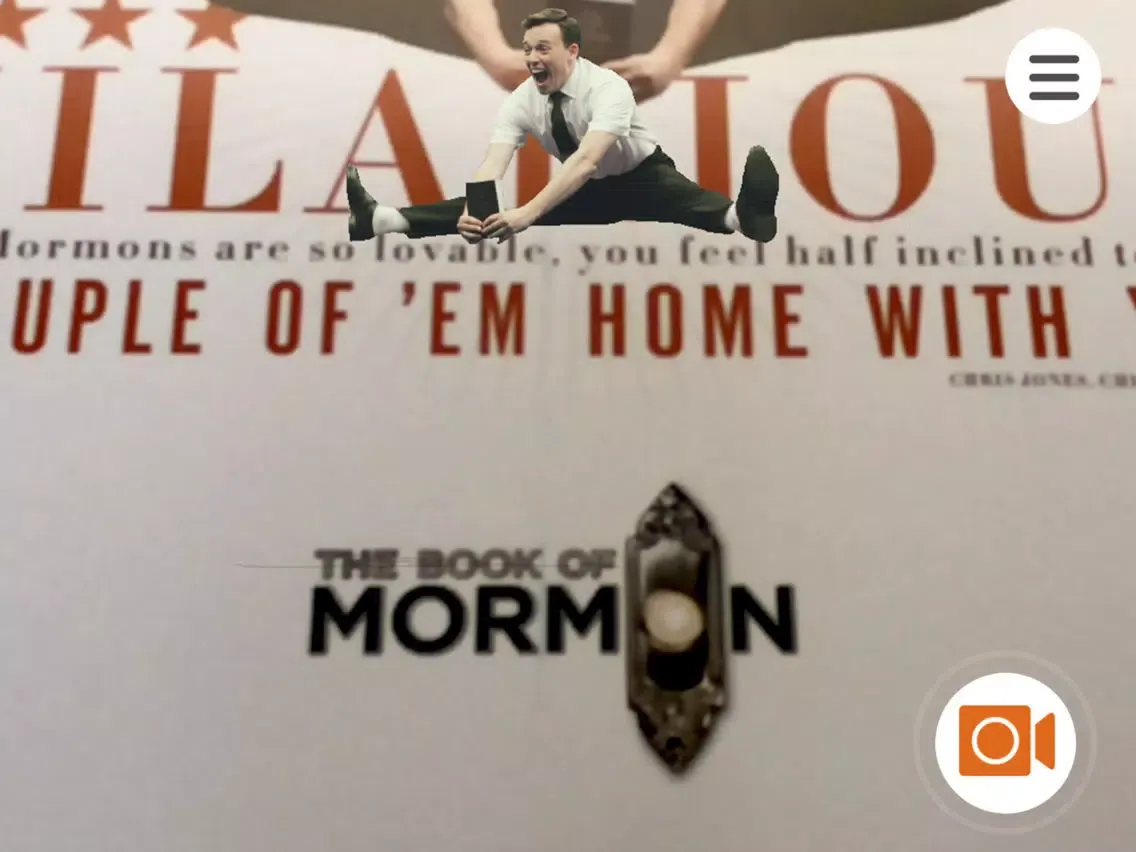 تصاویر Book of Mormon Musical AR iPad 