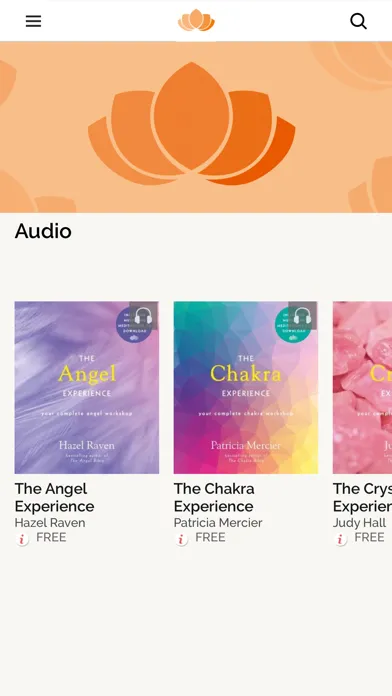 Zrzuty ekranu Guided Wellbeing Library