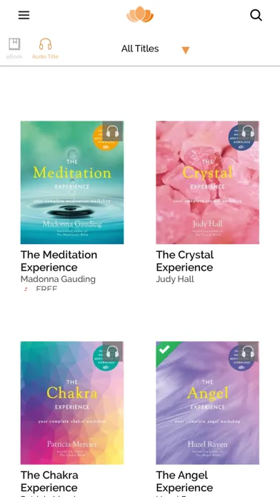 Zrzuty ekranu Guided Wellbeing Library