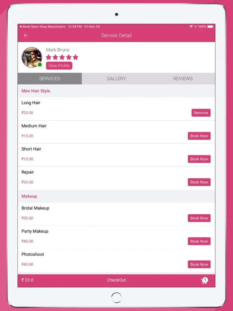 Screenshot di Book Salon Easy iPad 