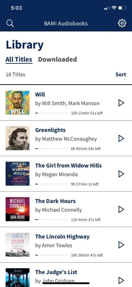 BAM! Audiobooks Screenshots