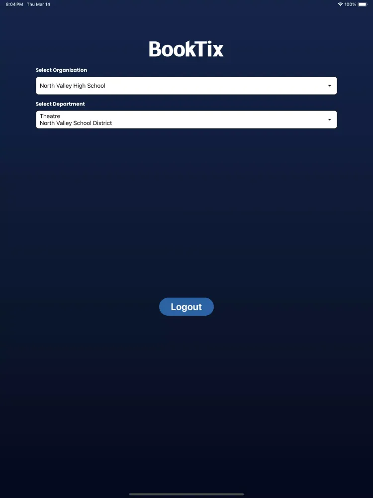BookTix Card Reader Screenshots