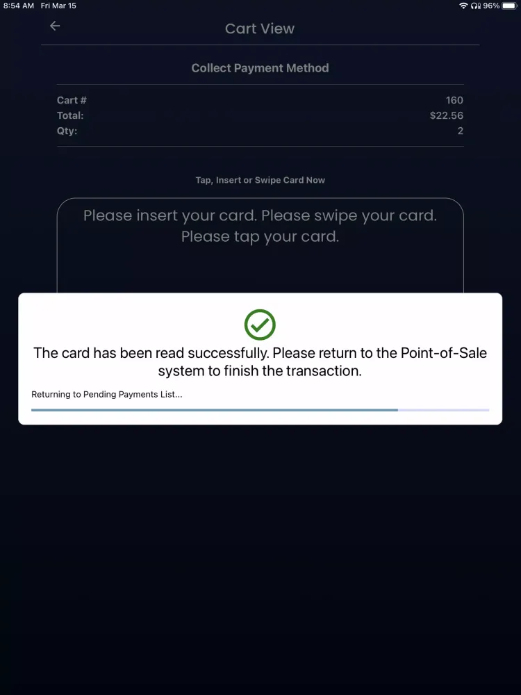 BookTix Card Reader Screenshots