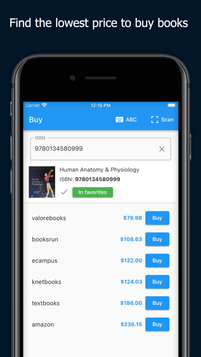Tangkapan layar BookTrapper: Sell Textbooks