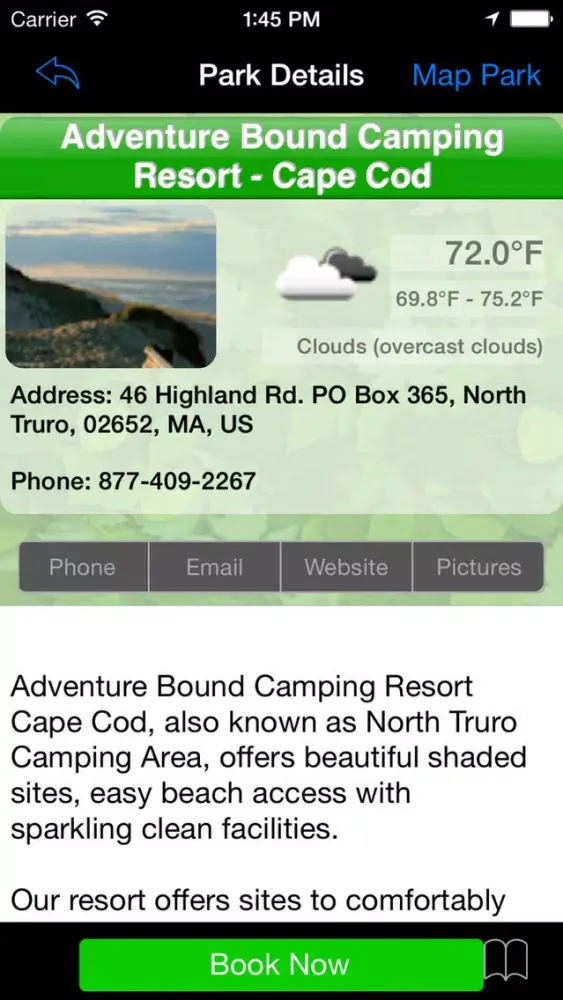 BookYourSite™ RV Park Campground Reservation Guide应用截图