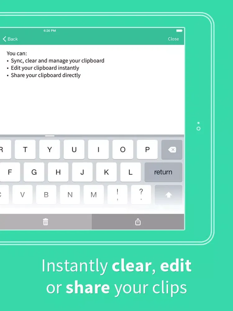 Скриншоты Heapo Clipboard Management Widget - copy and paste clips easier iPad 