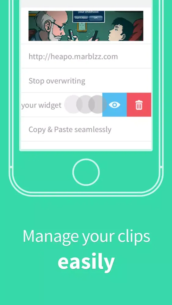 Скриншоты Heapo Clipboard Management Widget - copy and paste clips easier