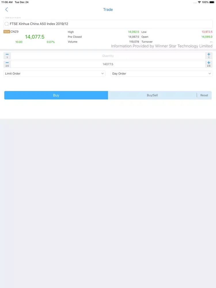 صور eFutures Mobile Trading iPad 
