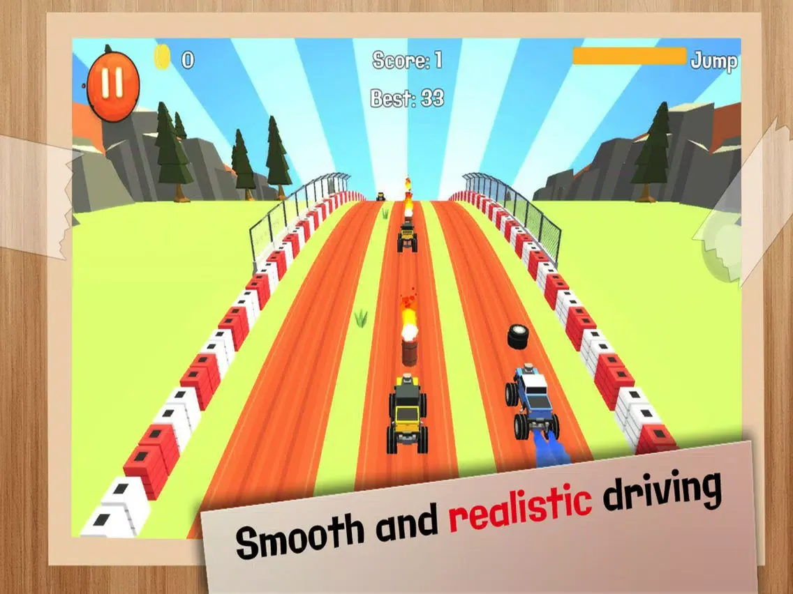 Boom Road 3d speed racing trucks iPad  Ekran Görüntüleri