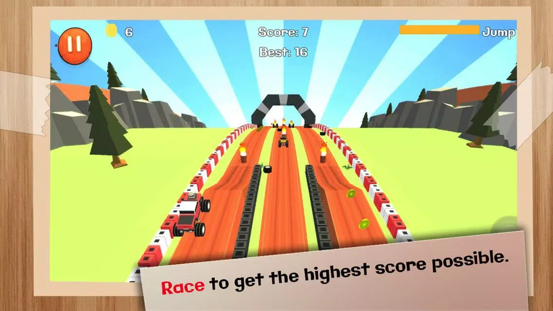 Boom Road 3d speed racing trucks Ekran Görüntüleri