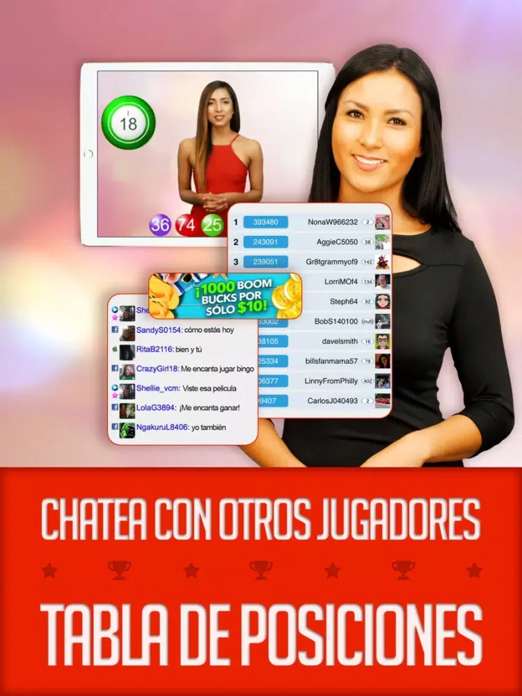 Ảnh chụp màn hình của BINGO ESPAÑOL: Video en vivo iPad 