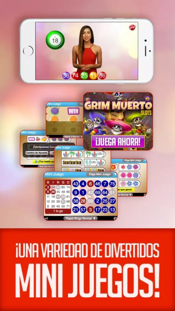 Ảnh chụp màn hình của BINGO ESPAÑOL: Video en vivo