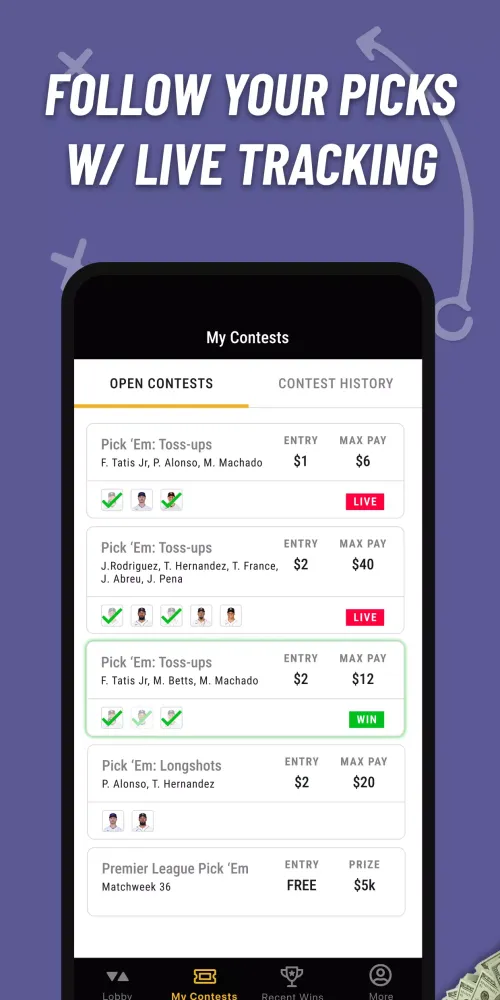Sports Predictor: Fantasy Game スクリーンショット