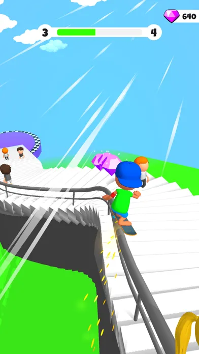 Capturas de tela do Skater Rush