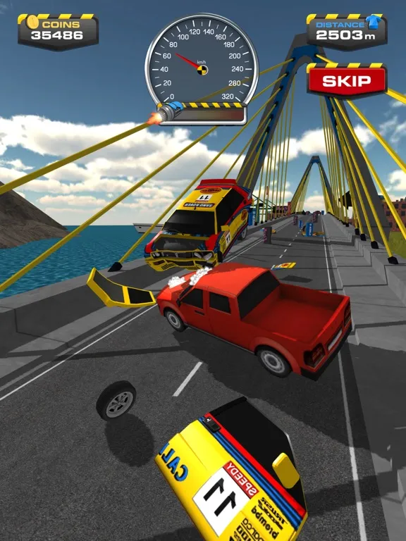 Tangkapan layar Ramp Car Jumping iPad 