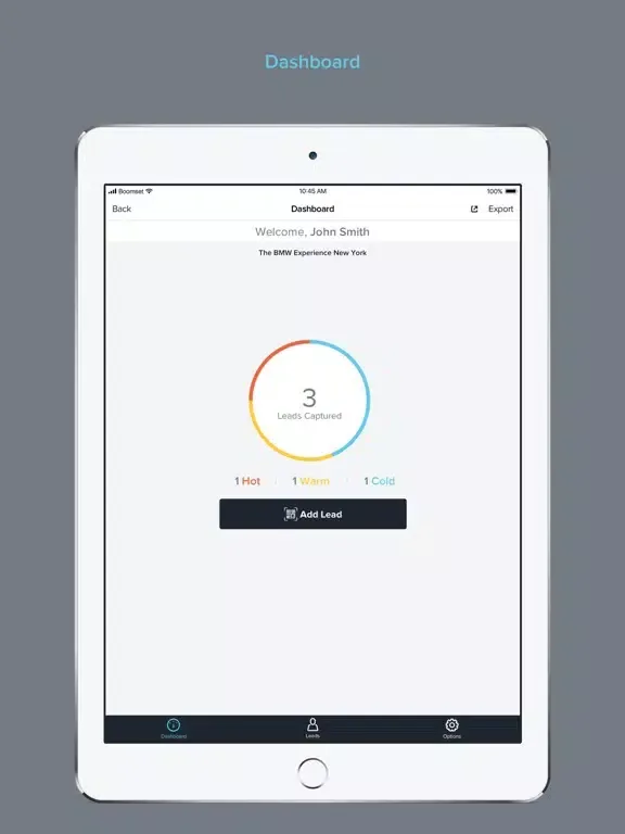 Capturas de pantalla de Boomset Lead Retrieval App iPad 