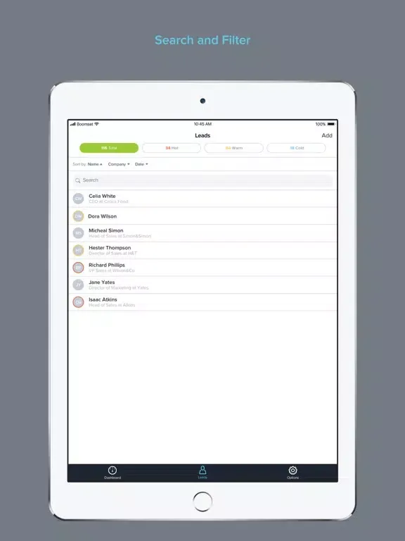 Capturas de pantalla de Boomset Lead Retrieval App iPad 