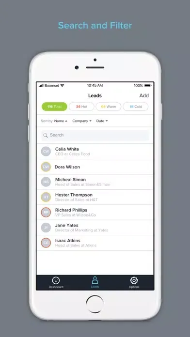 Capturas de pantalla de Boomset Lead Retrieval App
