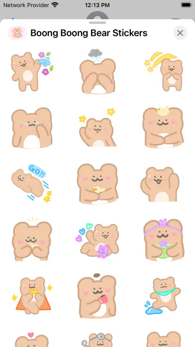 Capturas de tela do Boong Boong Bear Stickers
