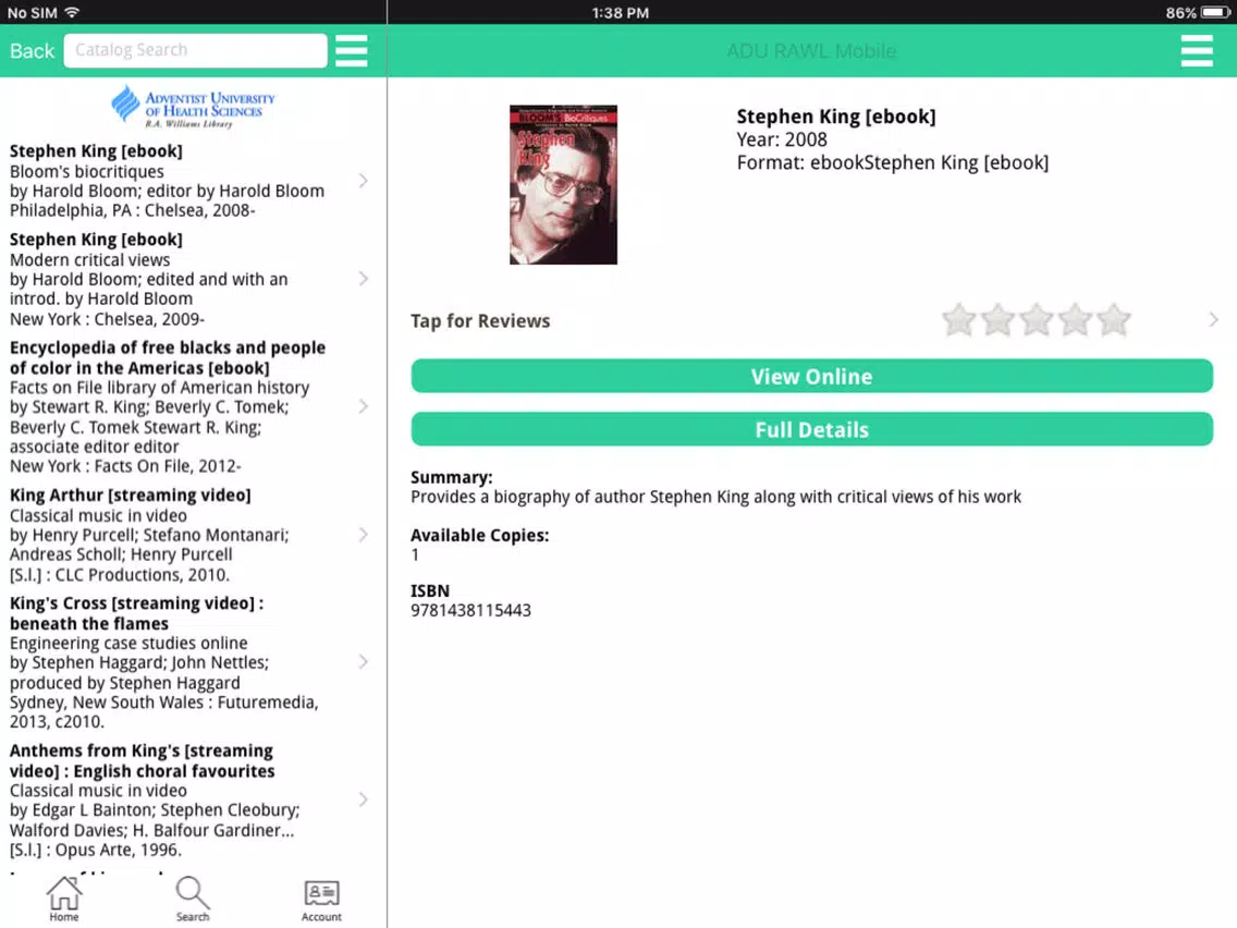 Zrzuty ekranu ADU RAWL Mobile iPad 