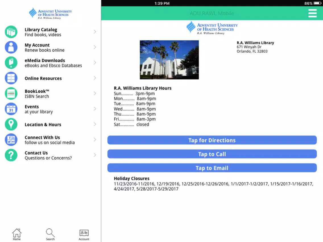 Zrzuty ekranu ADU RAWL Mobile iPad 