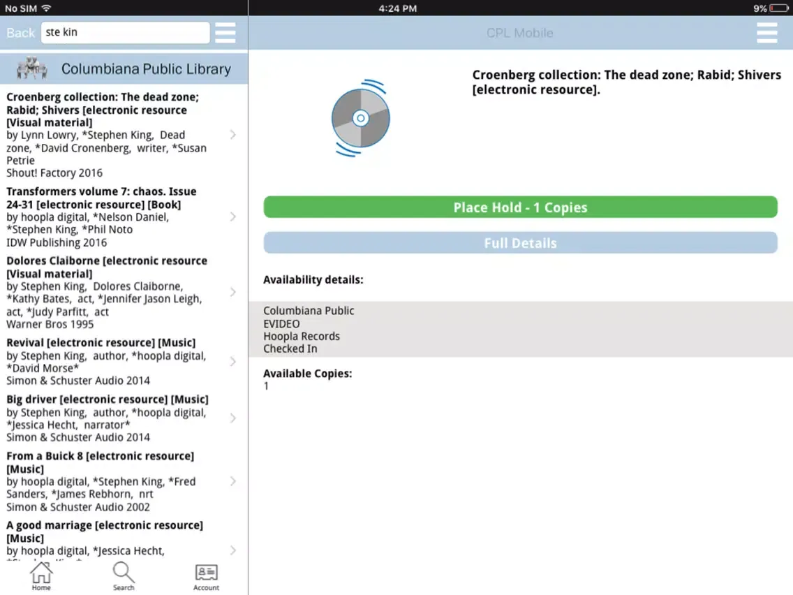 Tangkapan layar CPL2GO iPad 