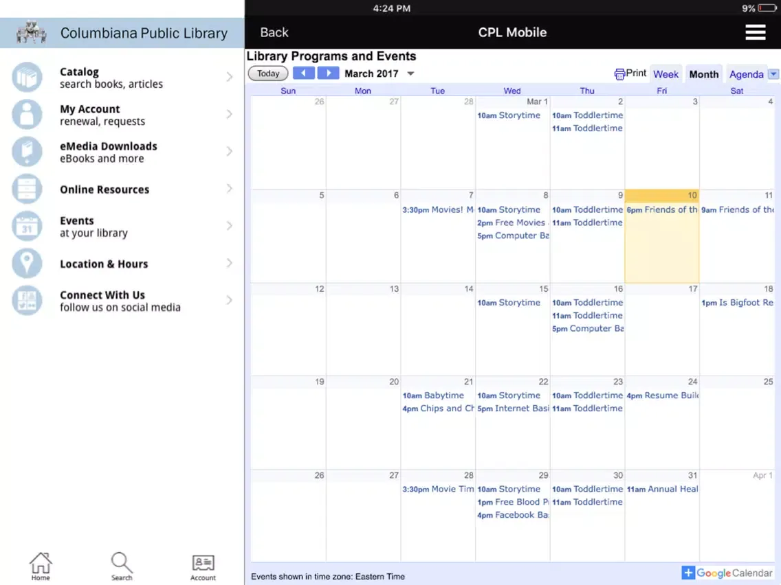 Tangkapan layar CPL2GO iPad 