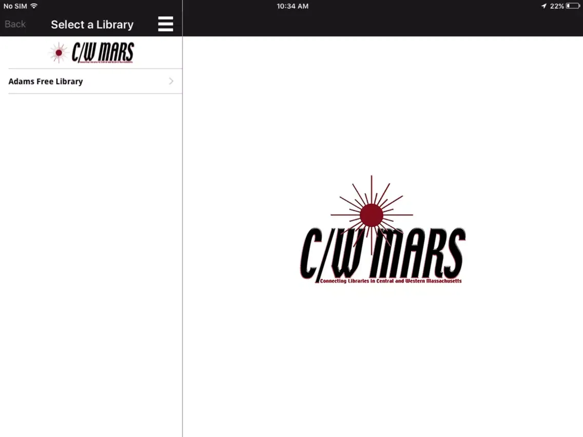 Ảnh chụp màn hình của CW MARS iPad 