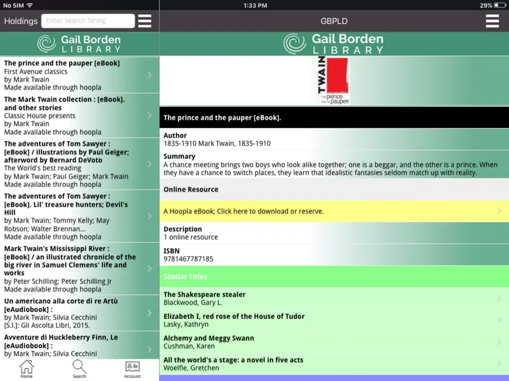 Gail Borden iPad 應用截圖
