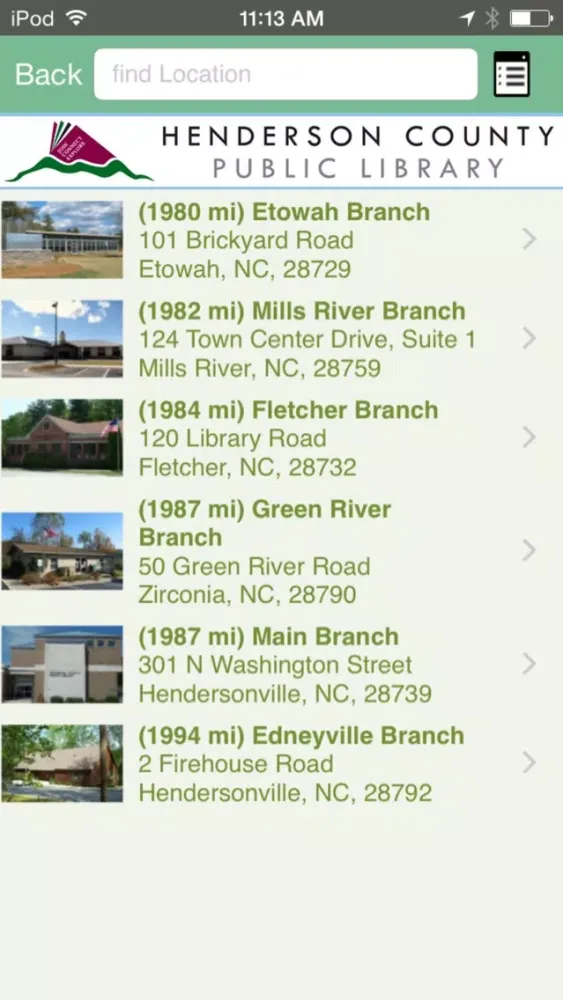 Captures d'écran de Henderson County Public Library