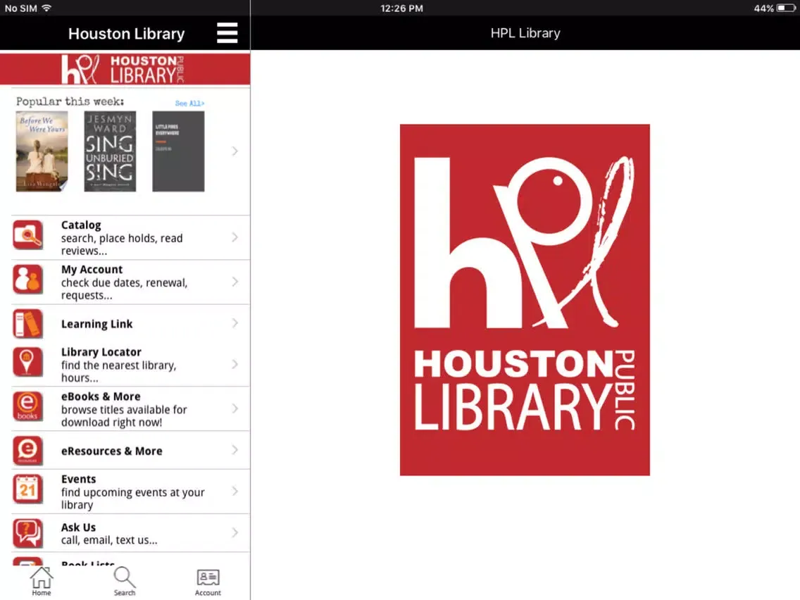 HPL Library iPad 應用截圖