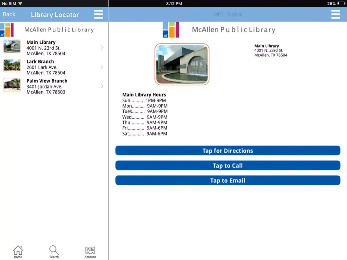 Tangkapan skrin MPL Digital iPad 