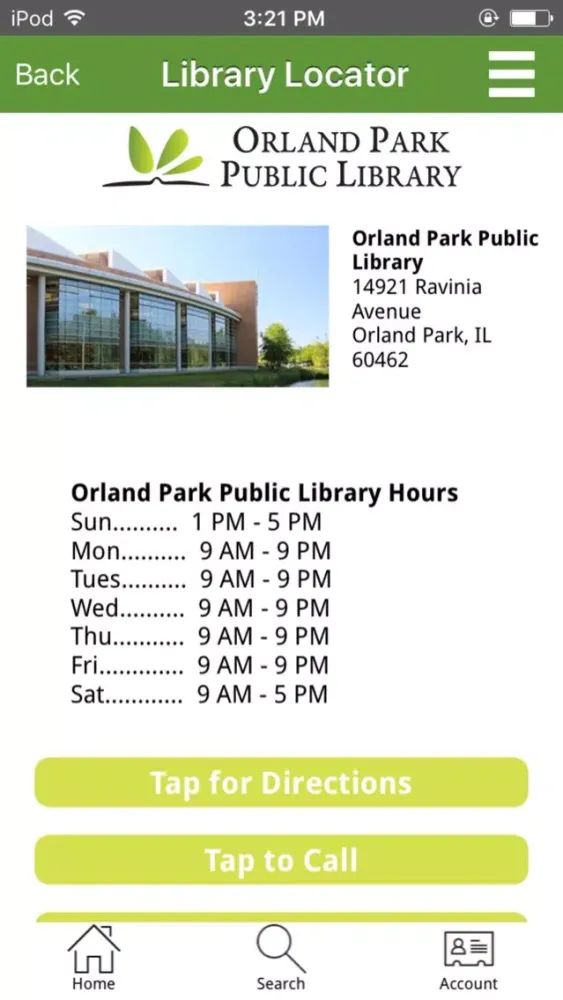 Orland Park Library Ekran Görüntüleri