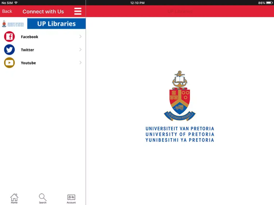 UP Libraries iPad 应用截图
