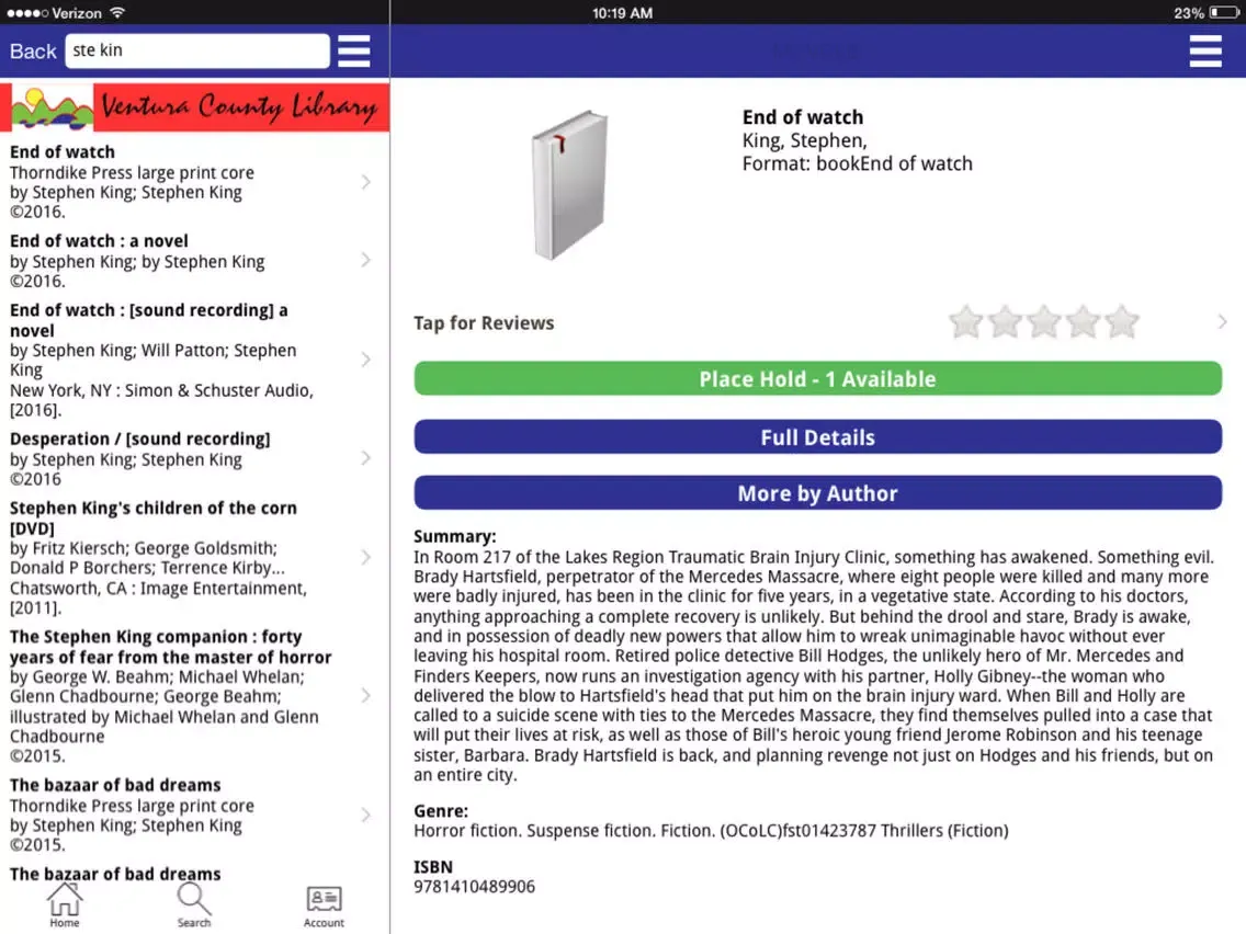 My VCLib iPad  سکرین شاٹس