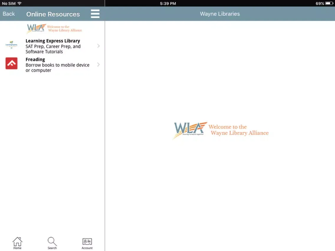Wayne Libraries iPad 应用截图